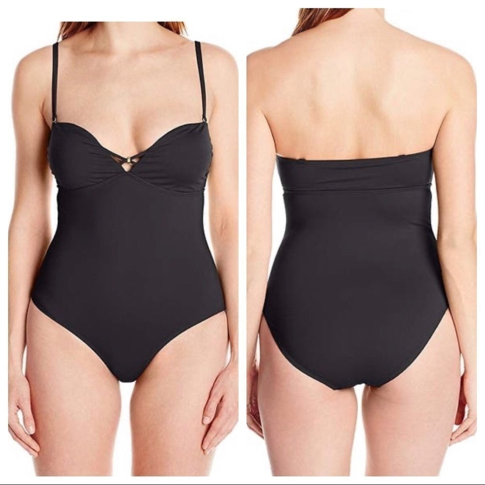 🆕 Lark & Ro black bandeau one piece s…